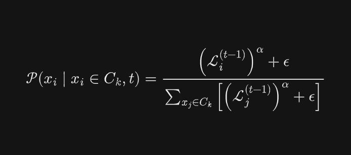 Importance Sampling based on Loss